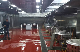 10月5日，泰山玻璃纖維（太原）有限公司職工餐廳裝飾裝修施工項(xiàng)目-志遠(yuǎn)凈化工程項(xiàng)目進(jìn)度